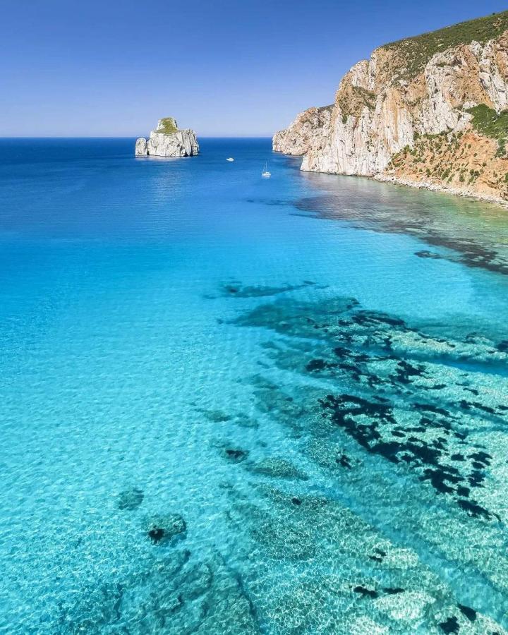Villa L'Estasi Tanca Piras A Bordo Piscina Con Vista Mare à Nebida Extérieur photo