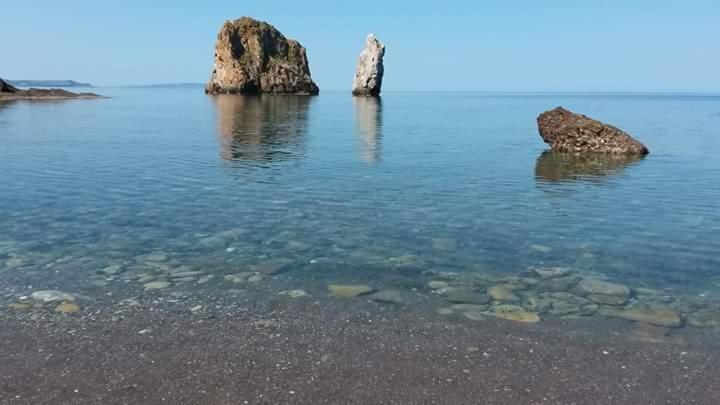 Villa L'Estasi Tanca Piras A Bordo Piscina Con Vista Mare à Nebida Extérieur photo