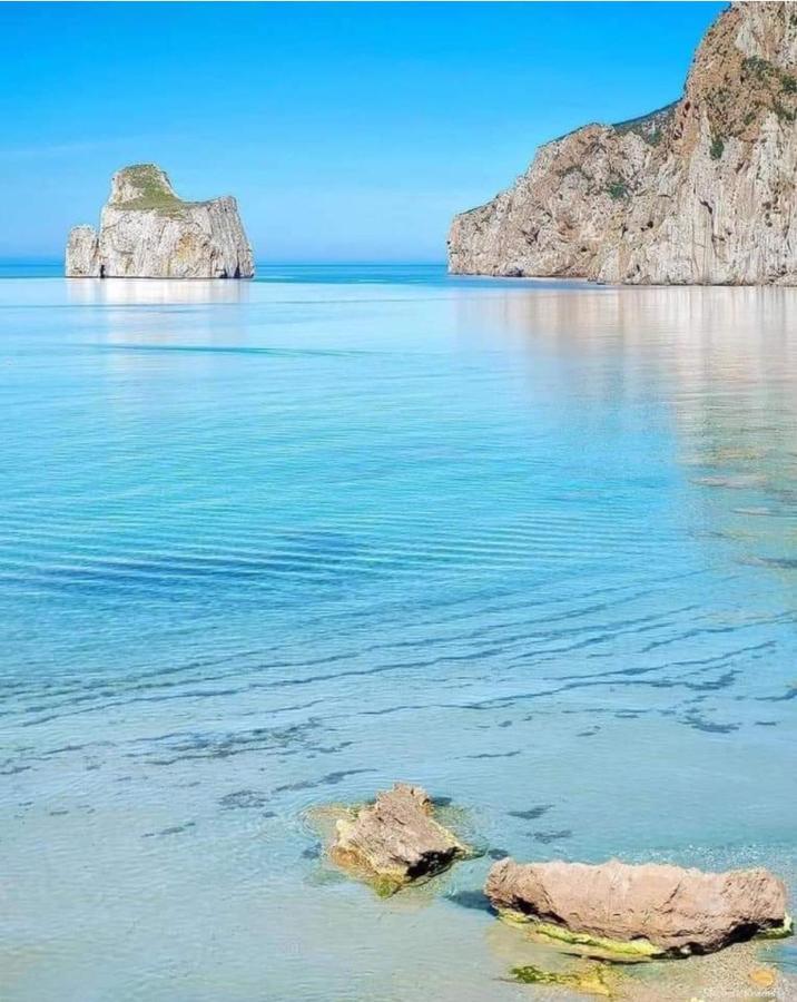 Villa L'Estasi Tanca Piras A Bordo Piscina Con Vista Mare à Nebida Extérieur photo