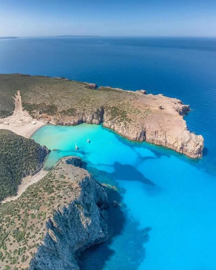 Villa L'Estasi Tanca Piras A Bordo Piscina Con Vista Mare à Nebida Extérieur photo